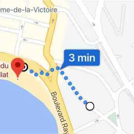 Bleu Azur 4 Pers Hyper Centre Plage, Gare A 2 Mn A Pied 公寓 *